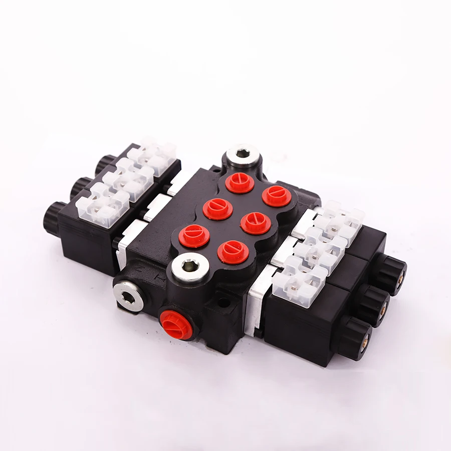mini excavator hydraulic selector control valve solenoid 3 way spool valve distributors Z50 hydraulic valves