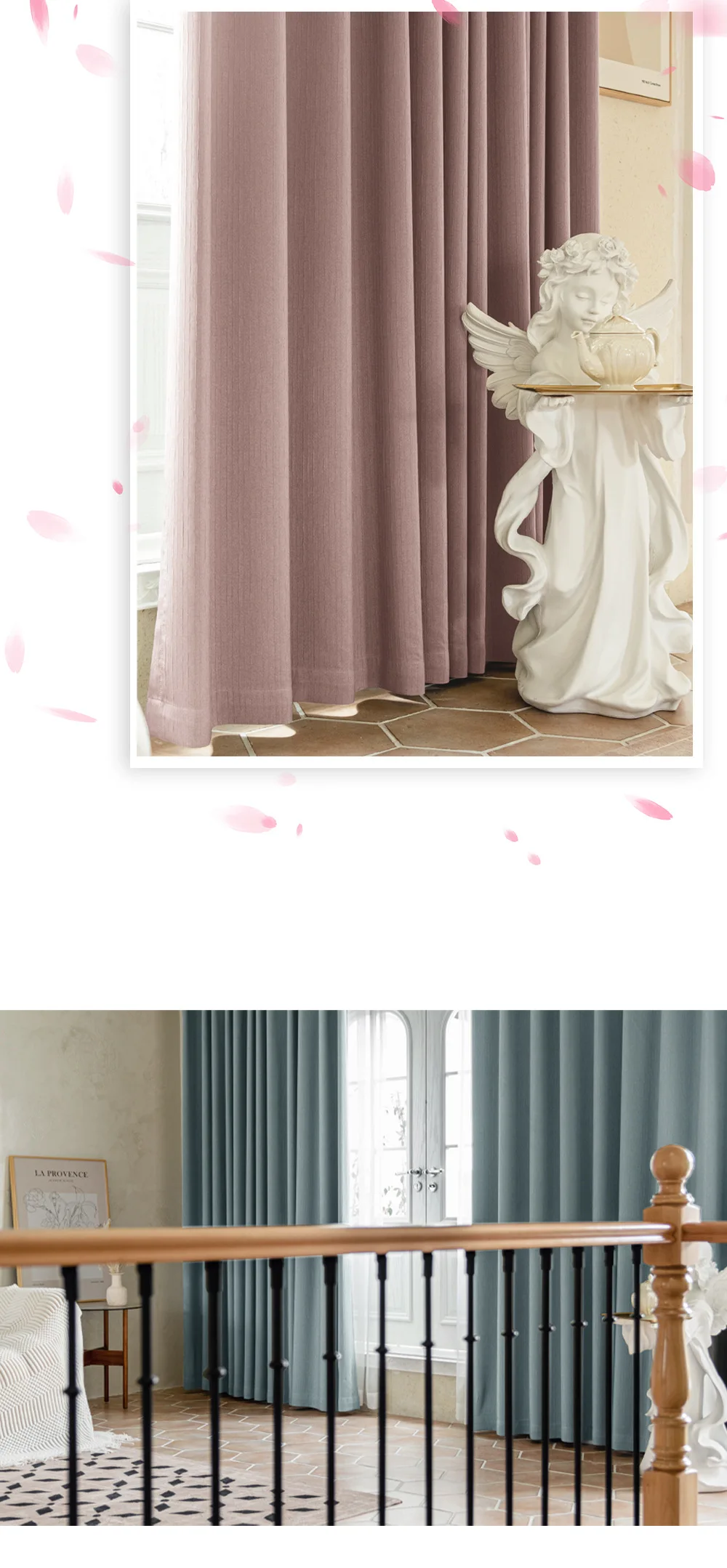 Custom european 100% blackout curtain fabric bedroom sunblocking  privacy polyester  living room curtain