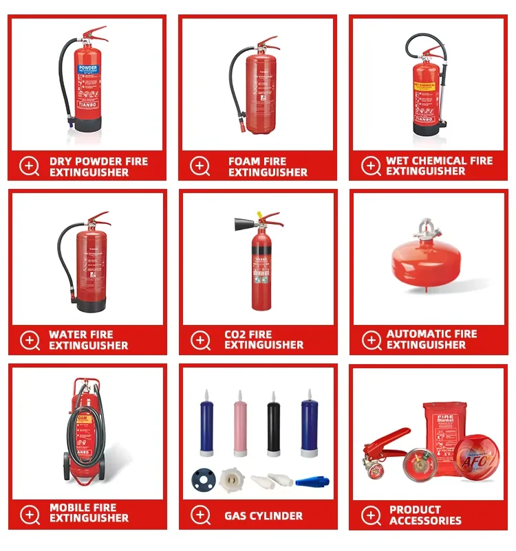 Custom Gas Cylinder BS EN3 MED CE  Class A Fire Rating 6L 9L Water Base Extinguisher With Wall Bracket Mount