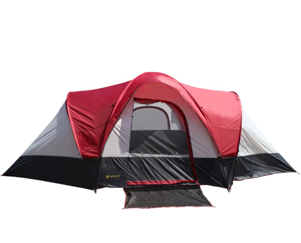 4 persons camping tent with two sleeping room
