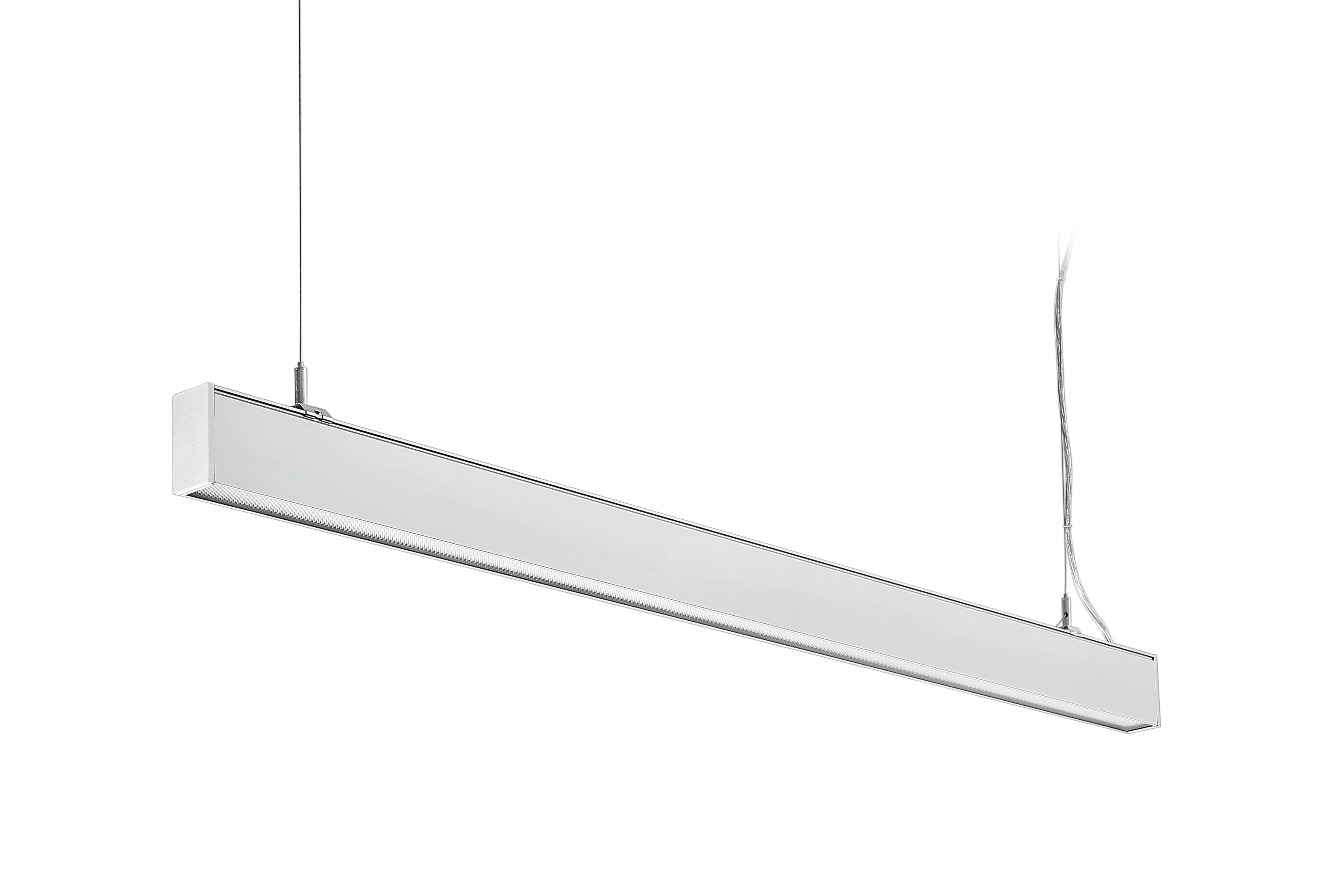 Suspended Aluminum Office Linear Pendant LED Panel Lighting System up and Down Fixture Emitting White Light