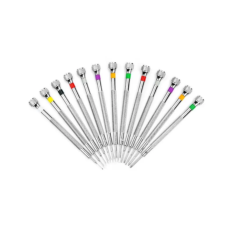 Multi-specifications 0.6-2.0 slotted and cross head high-quality precision screwdriver watch repair tools with stainless steel