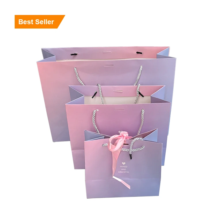 Factory standard good price luxury paper bag packaging hot foil luxury paper gift packaging clothes bag