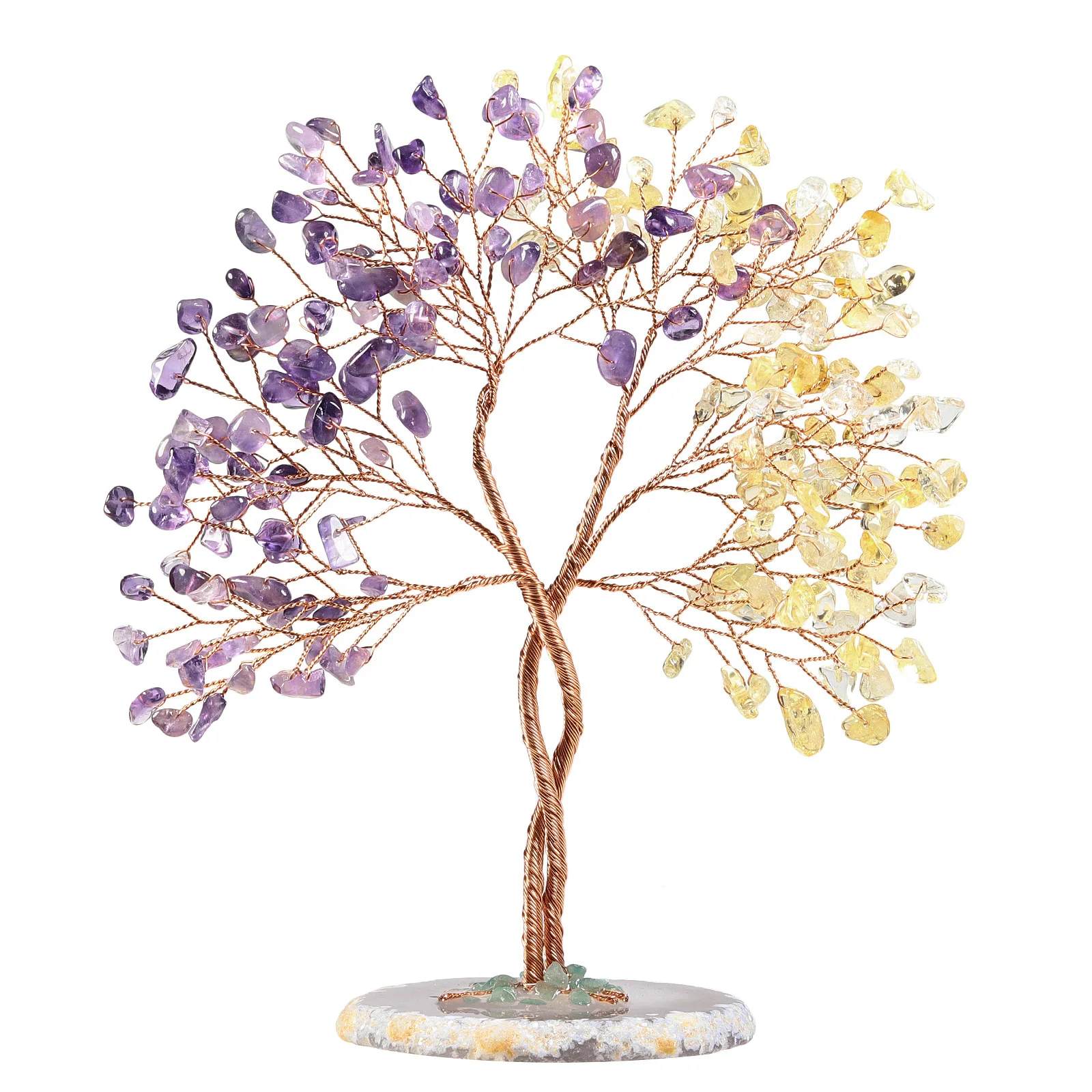 High Quality Natural Crystal 7 Chakra Crystal Tree of Life Wishing Tree Reiki Christmas Lucky Fortune Feng Shui Crystal Tree