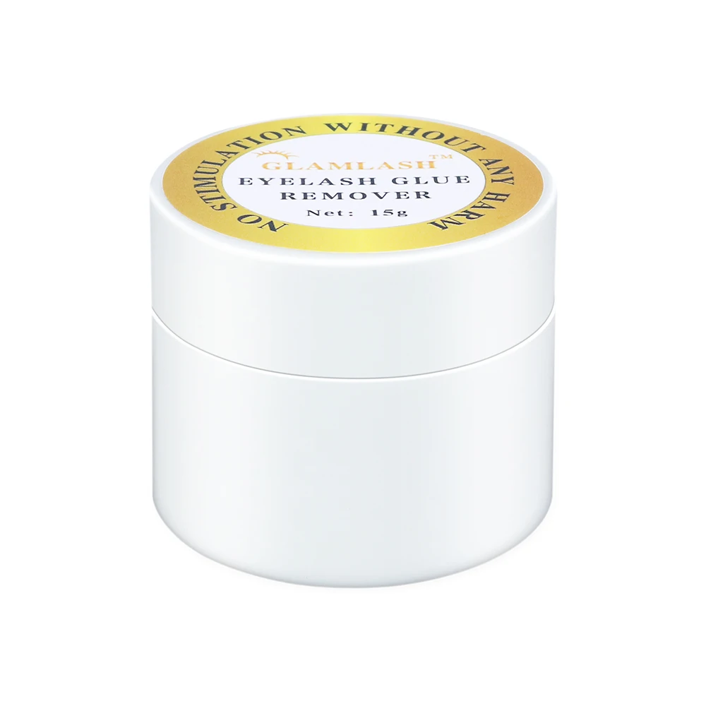 GLAMLASH 5g 10g 15g fast removing eyelash extension glue cream gel remover oem customized bottle lash remover