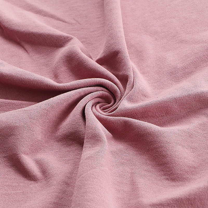 QS5253 Hot Selling Casual Streetwear Style 20s Cotton 320gsm Double-side knit Interlock Fabric for Tops Outerwear Sweater