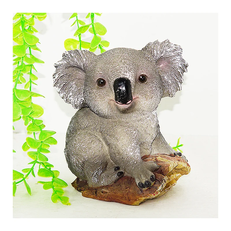 Factory wholesale handmade exquisite koala resin sculpture home decoration epoxy resin craft  mold diy  silicon mold  polyresin