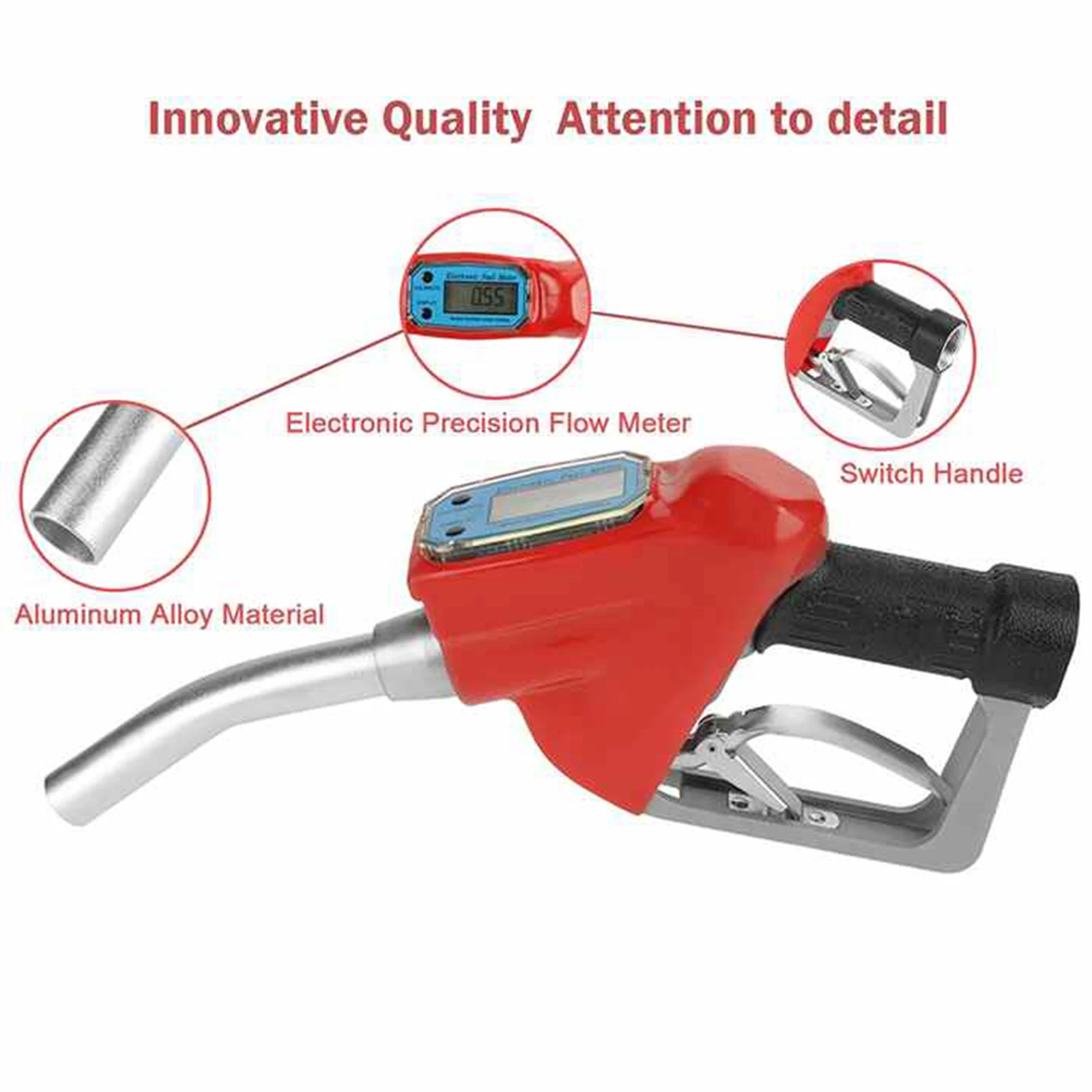 Electronic Metering Nozzle Automatic Diesel Nozzle for Dispenser Petrol Station