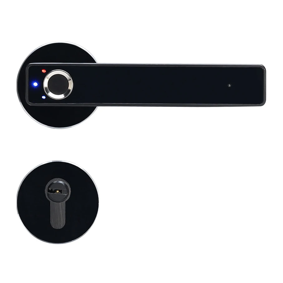 New Arrival Split Type Wireless Biometric Fingerprint Smart Keyless Electronic Handle Lock for wooden door