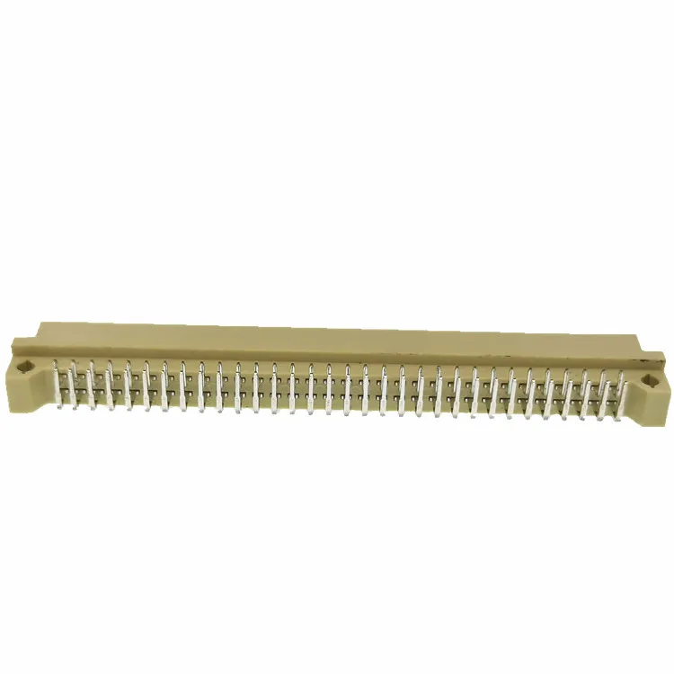 3 Rows 16p 32p 48p 64p 96p Din 41612 Connector 3*32pin 64pin 96pin Right Angle Pcb Male Eurocard Connector With 2.54mm Pitch