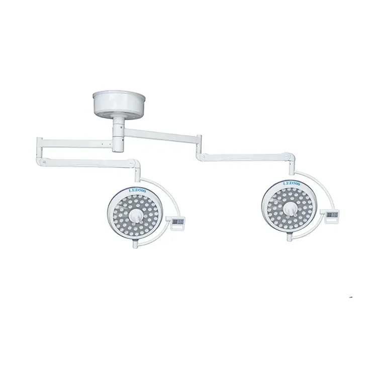 China Medical Equipment Supplier Double Dome Ceiling Mounted Surgical lamp Led endoscopy Surgery Lamp Operating Light