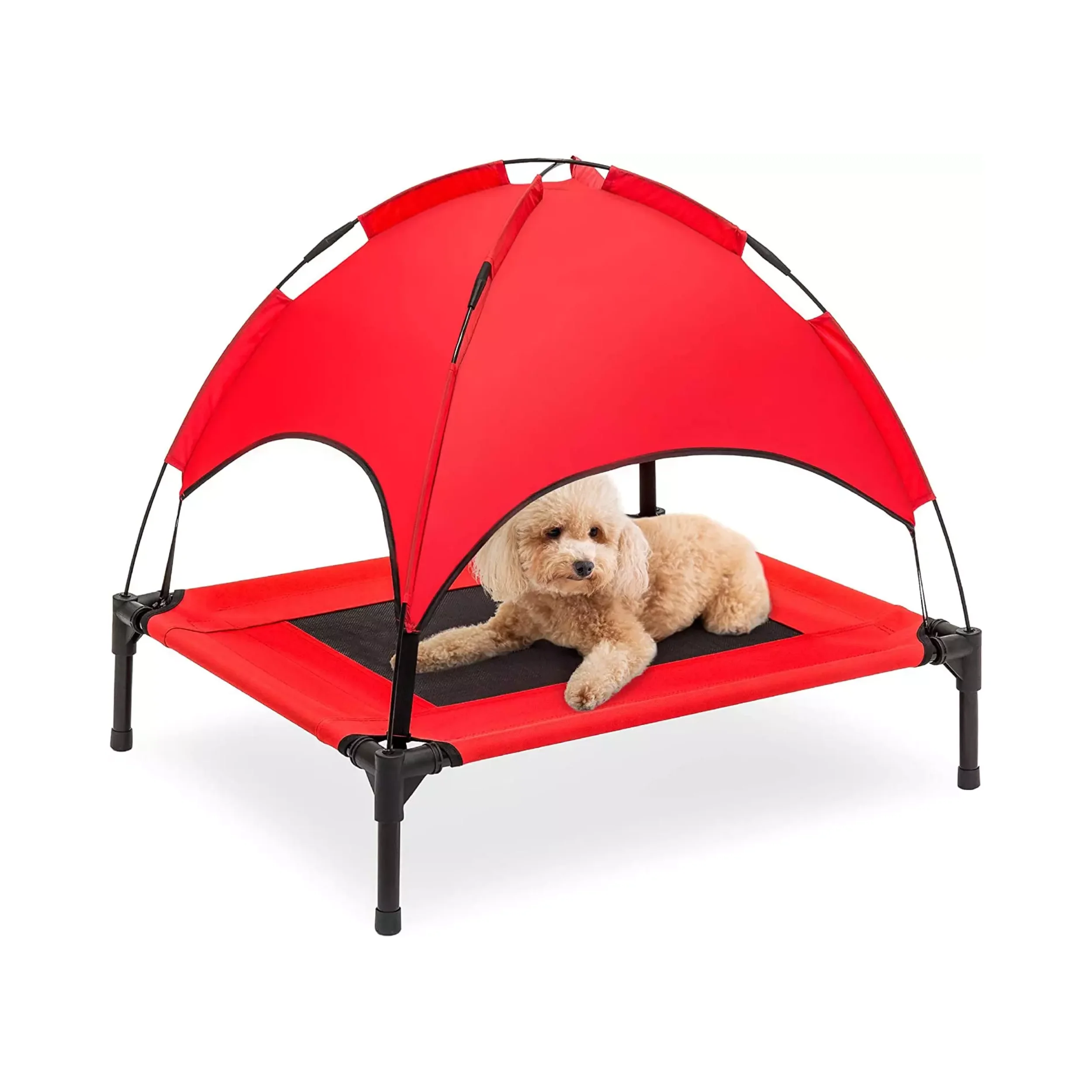 Кровать-палатка для домашних животных с навесом влагостойкая кровать собак батут крышей удобный аксессуар щенков