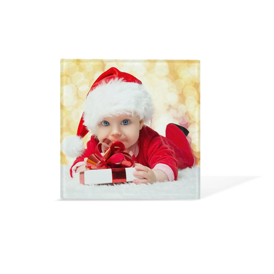 Topjlh 2024 Blank Sublimation Glass Coasters Wholesale Personalized Blanks 10cm Round Sublimation Coasters Blank Coaster Glass