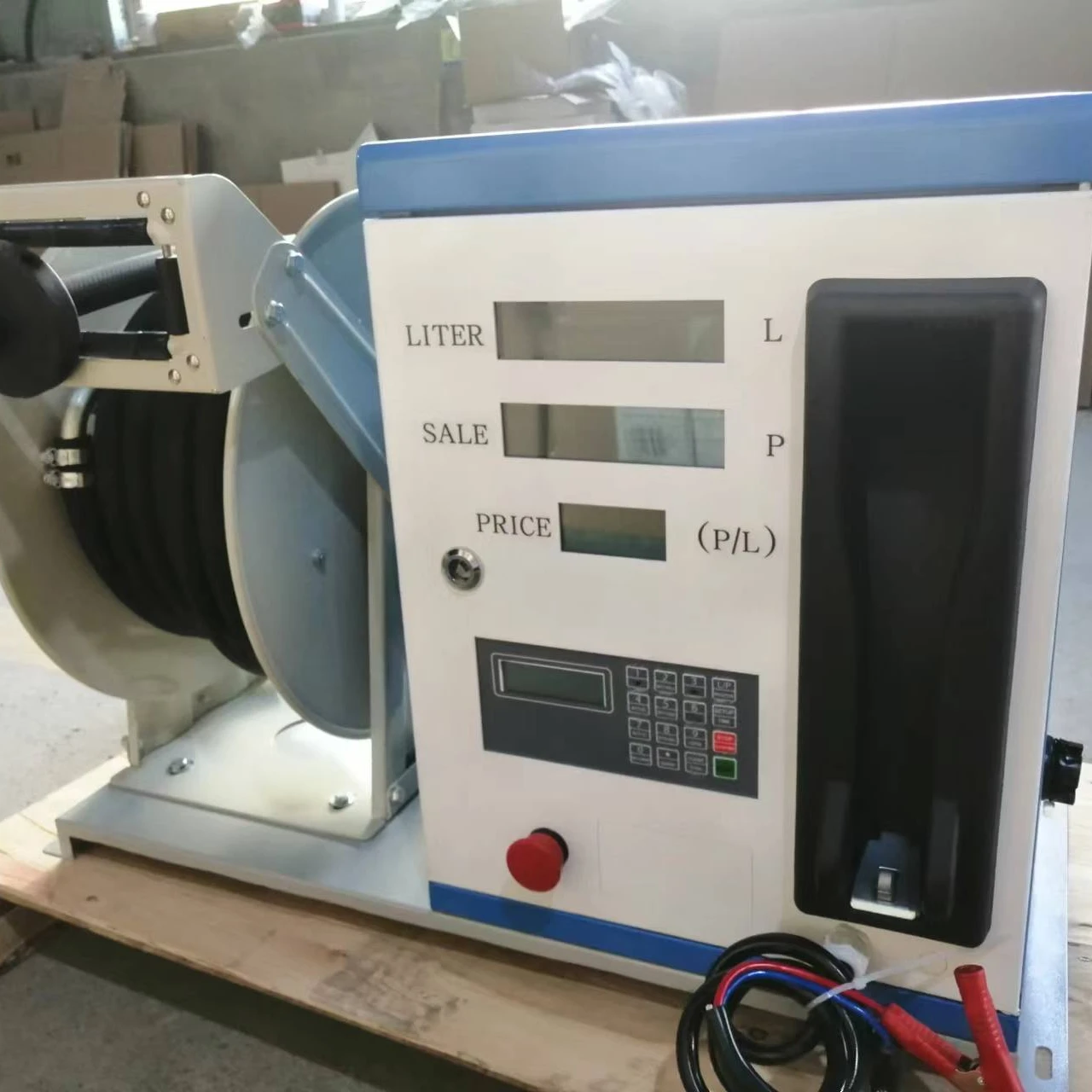 Низкая цена Портативный Бензиновый дизельный бензиновый Дозирующий станок 220 В с катушкой для шланга 15 м автомобильной заправочной станции