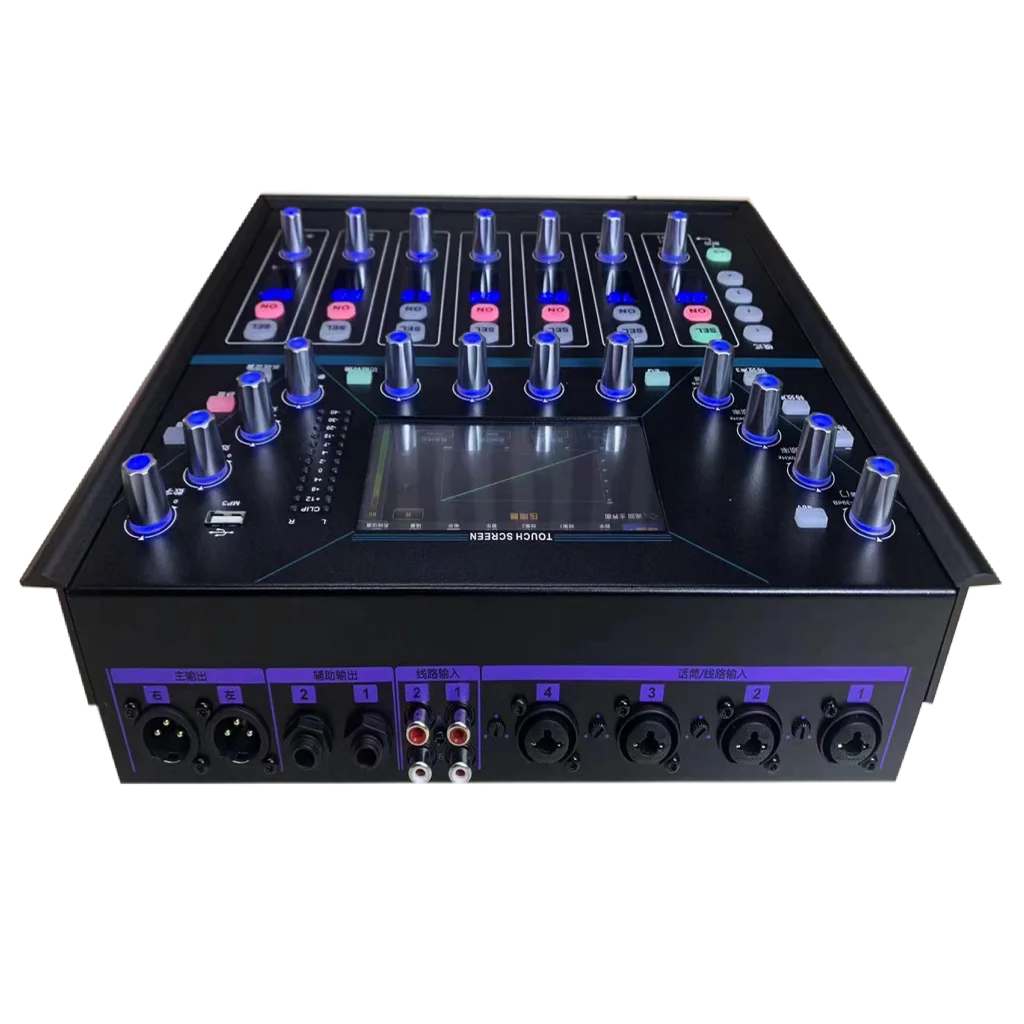 OEM MX-8 8 каналов Мини прямые трансляции Профессиональное аудио цифровым микшером Запись Звуковая карта цифровой микшерный пульт консоли