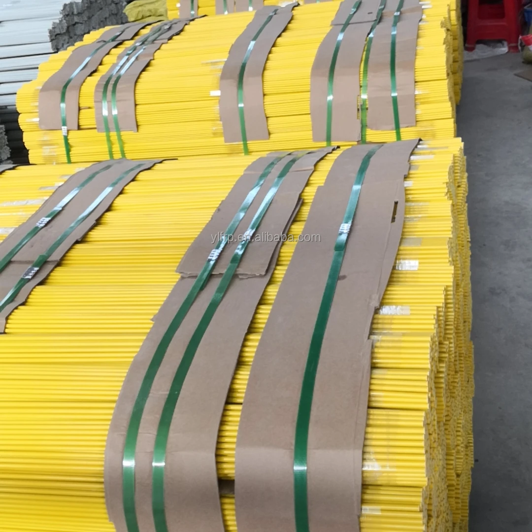 5mm 44 inch long Red White Flexible Tapered Solid Fiberglass Citrus Tree Nursery Stake Tomato Plant Support Stake