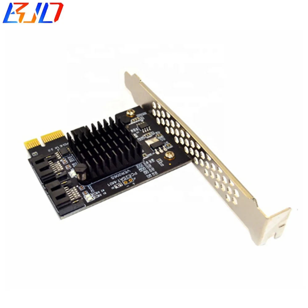 PCI Express SATA 3,0 контроллер карты, 2-портовый PCIe SATA III 6 ГБ/сек. адаптер постоянного тока в переменный конвертер
