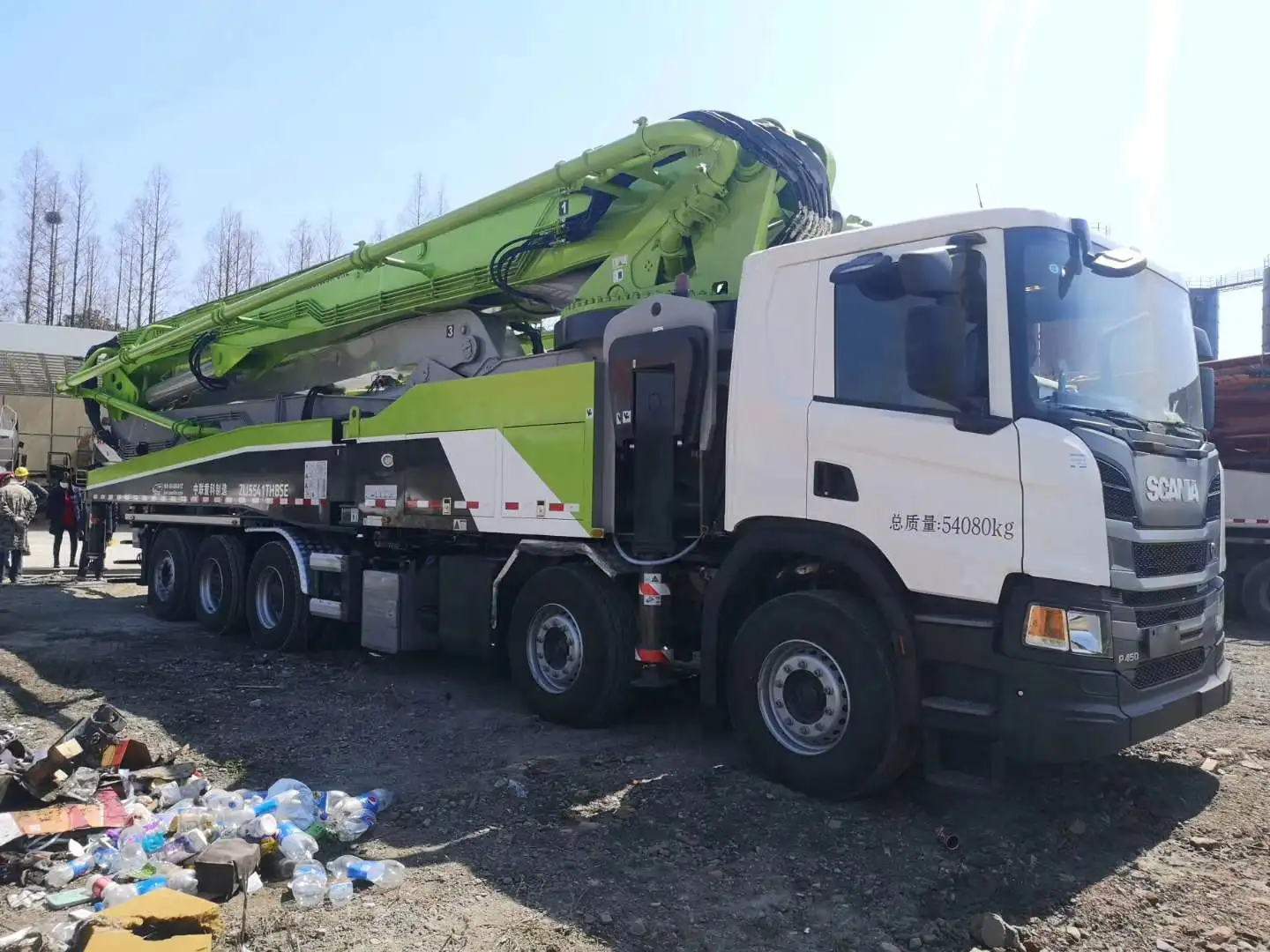 ZOOMLION 37m/38m truck mounted concrete pump 38X-5RZ with two-axle SINOTRUK chassis cheap price