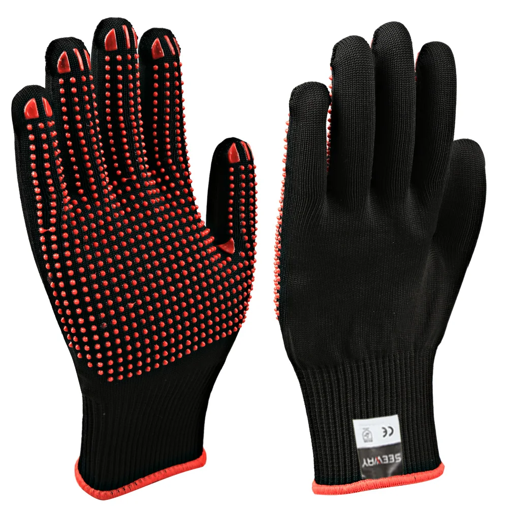 Seeway Working PVC Dotted Cotton Nylon Polyester Knit Work Safety Gloves Manufacturer Work Protective Knit PVC Dots Gloves