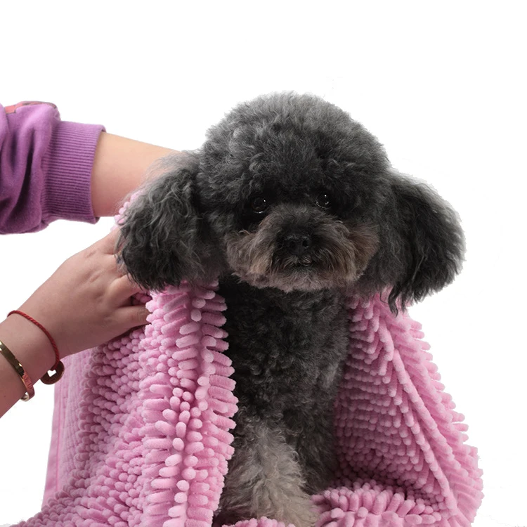 Wholesale Customized New Design Comfortable Soft Super Absorbent Bathing Pet Dog Towel