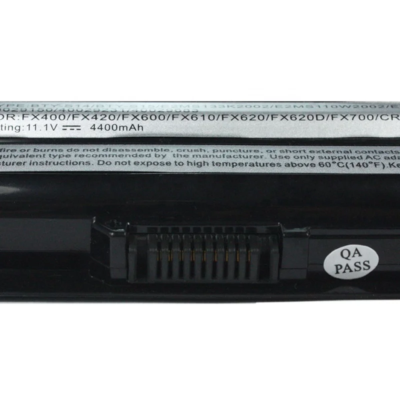 Genuine BTY-S14 BTY-S15 Battery For MSI MD97295 MD97690 CX650 CR650 FR400 FR600 FR610 FR620 FR700 11.1V 48.8WH Notebook battery