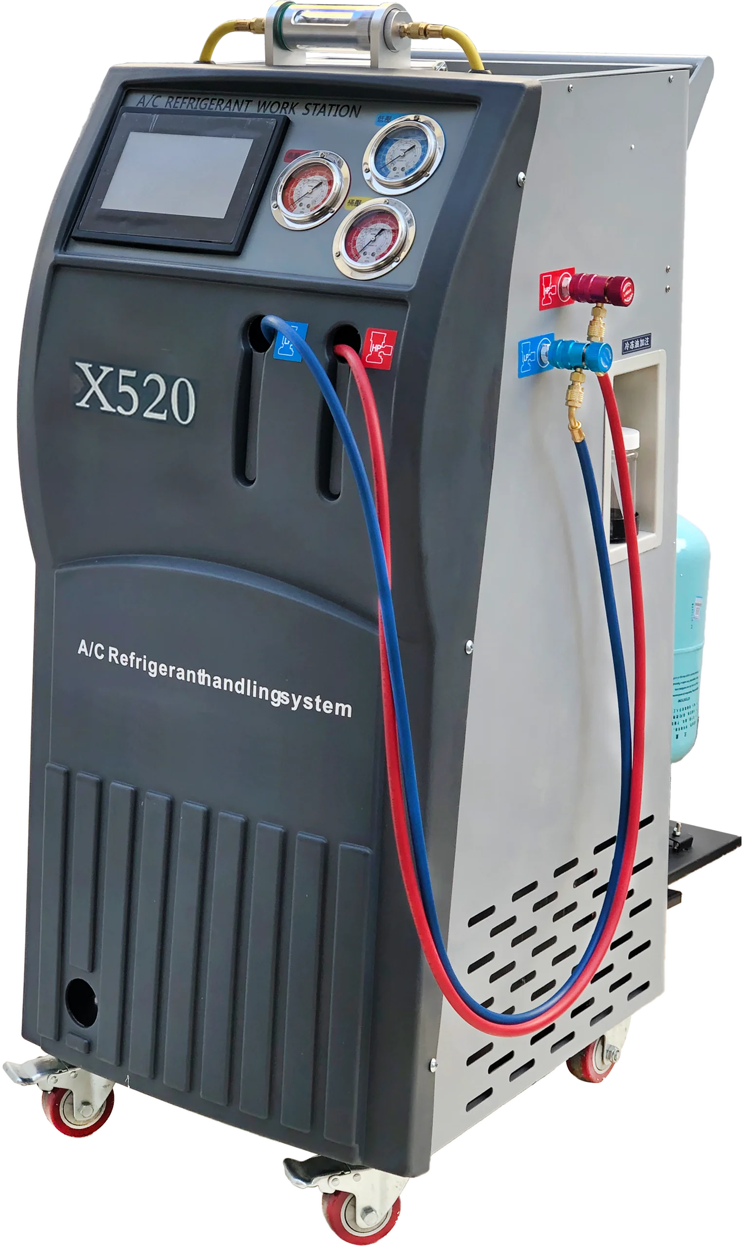 Auto ac cleaning flushing and oil exchange machine