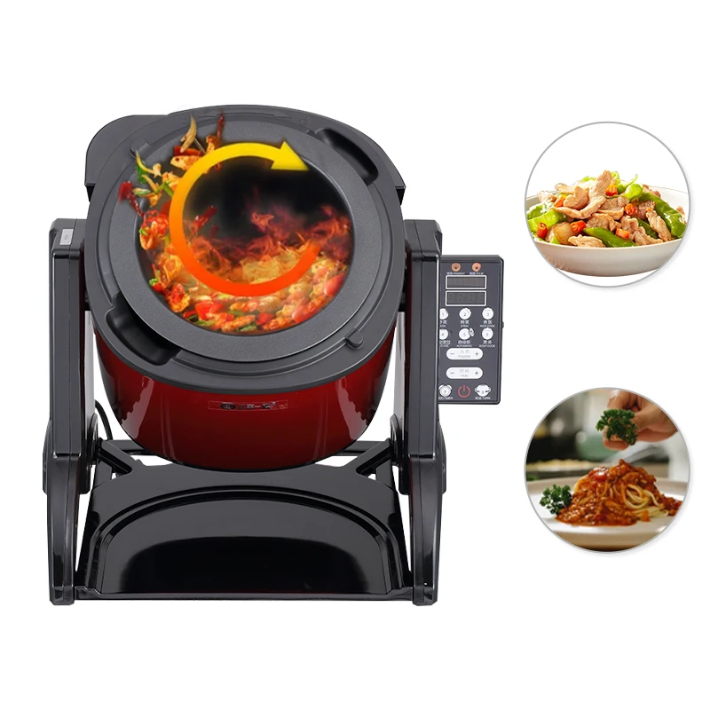 2200w Automatic Food Cooking French Fries Machine Electric Heating Stew And Stir Meat Cooking Equipment