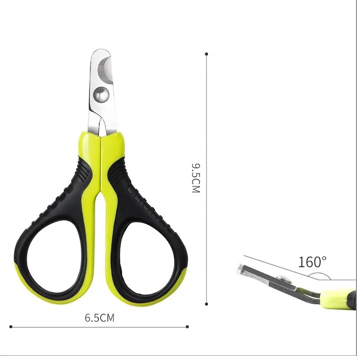 royalwise wholesale grooming tool silicone handle pet cat dog nail scissors cutter trimmer