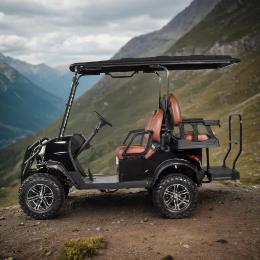 Off Road 4-seater Electric Golf Cart With Bump Custom Body Color Seat Lifted Buggy