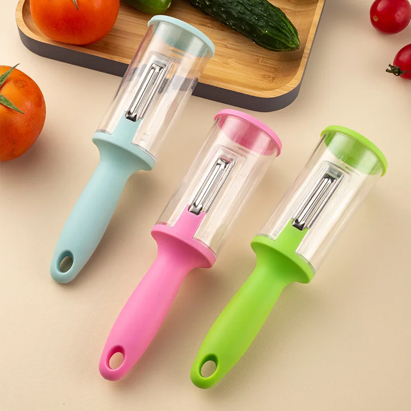 Kingwise New Product Ideas Kitchen Tools Multifunctional Food Peeler Potato Vegetable Peeler With Storage Box
