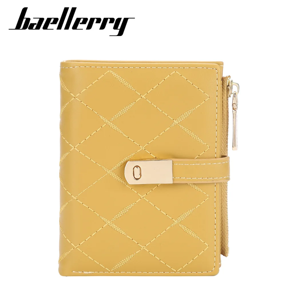 Baellerry Mini Slim Leather Credit Card Case Card Holder Fashion Coin Purse Brand Wallets For Women
