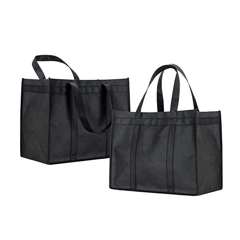 High quality 2 Pack Insulated Reusable Grocery Bags insulated Reusable Tote Shopping Bags food delivery bag