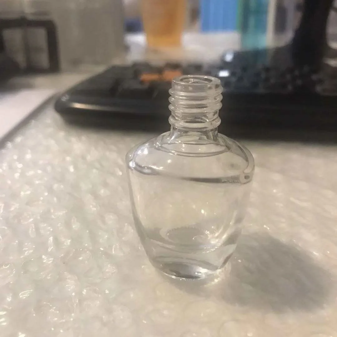 OEM Custom 15ml Black Clear Red Empty Uv Gel Cosmetic Glass Gel Bottle Nail Polish