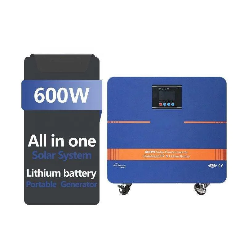 Single phase  600W  110V 220V hybrid inverter with build in MPPT lithium battery integrated off grid solid inverter for home