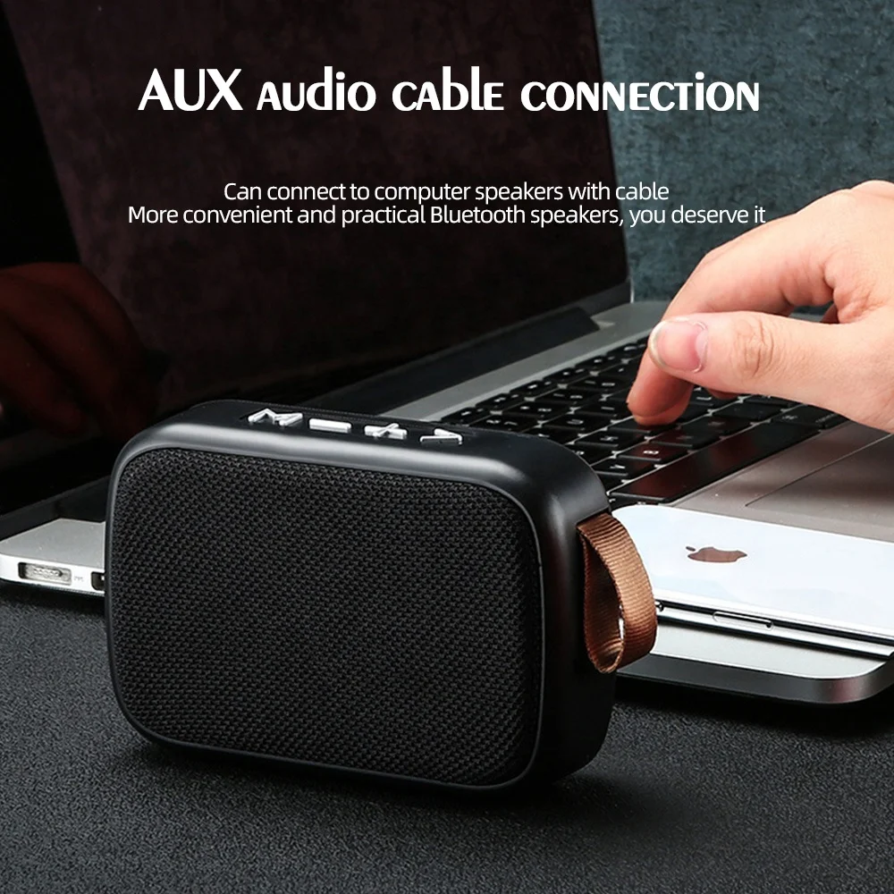 Retro Mini Gift Subwoofers Fabric Portable Audio Wireless Speaker Support FM TF USB Flash Drive Portable Outdoor Stereo Speaker