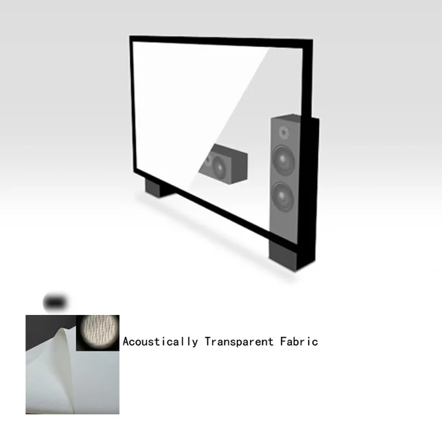 XYSCREEN 135inch/150inch Sound MAX 4K Woven AT acoustically transparent projection screen