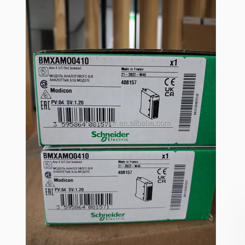 Оригинальный Новый электрический модуль Sch-neider X80 BMXAMI0410 BMXAMI0800 BMXAMI0810 аналоговый входной расширения PLC контроллер