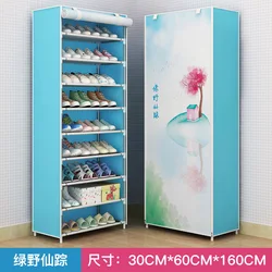 shoes rack with fabric and metal frame portable cabinet stainless steel storage for home organizer 10 tiers