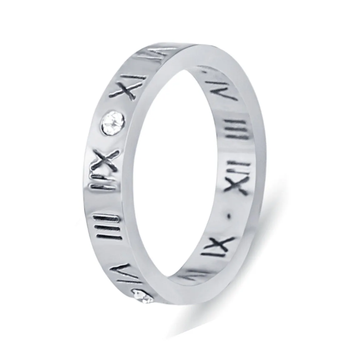 ring Greece Key Wedding Band For Men Or Women Jewelry stainless Steel ring