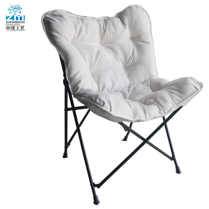 Cheep Cotton Iron OUtdoor Folding Butterfly Chair with Customizable
