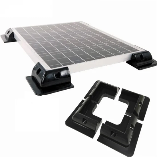 High quality 4/ 6Pcs Solar Panel Mounting RV Car Bracket Plastic ABS Set rack Kit for Caravan Boat Corner side structure