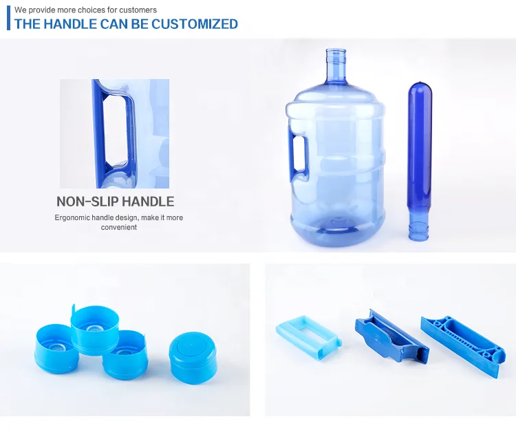 Manufacturer  transparent snap neck plastic water PET bottle or preform