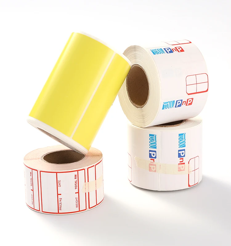 Thermal labels 58x40 thermal printer stickers direct thermal roll label