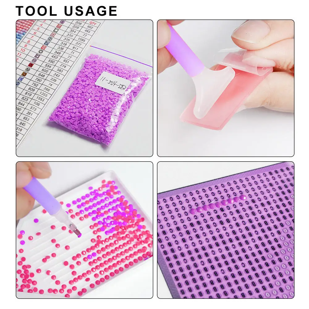 Full Drills 30x30cm Mosaic Embroidery Lotus Handicrafts Tai Chi Diamond Painting 5d Floral Home Decor Flower Drawing Gift