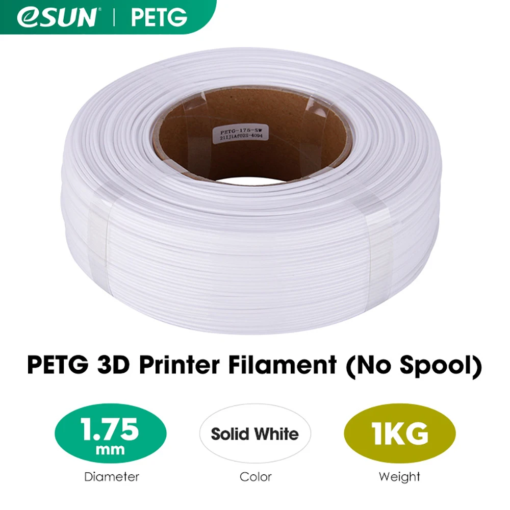 ESUN ePETG 3D-печать PETG рефиламентная катушка наполнителя для 3D-принтера 1