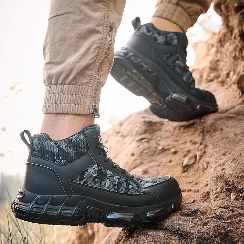 Hot Selling Industrial Protective Breathable Work Boot Casual Trainers Steel Toe Safety Shoes for Men Women