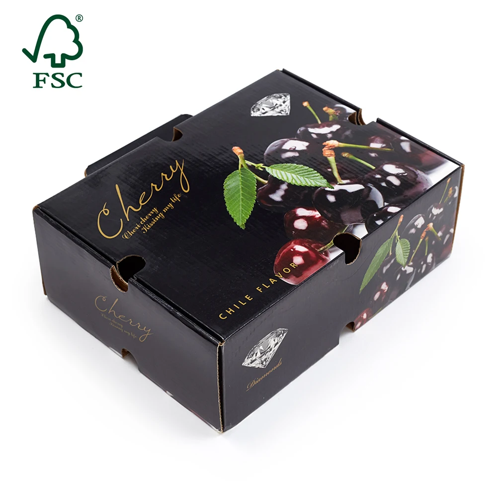 High Quality Custom Fruit Packaging Box Cherry Tomato Packing Carton Boxes Manufacturer