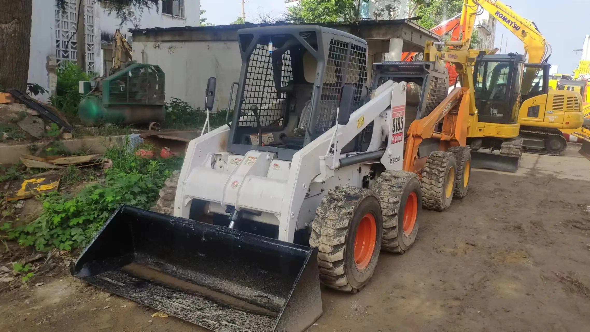 used excavator good condition bobcat s185 cheap price used skid steer loader bobcat s185 1 in stock