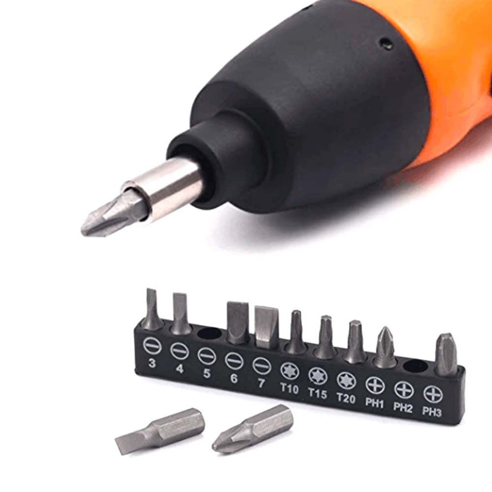 KCS12A-S11B AA battery powered screwdriver cordless drills with 11pcs 25mm bits home use