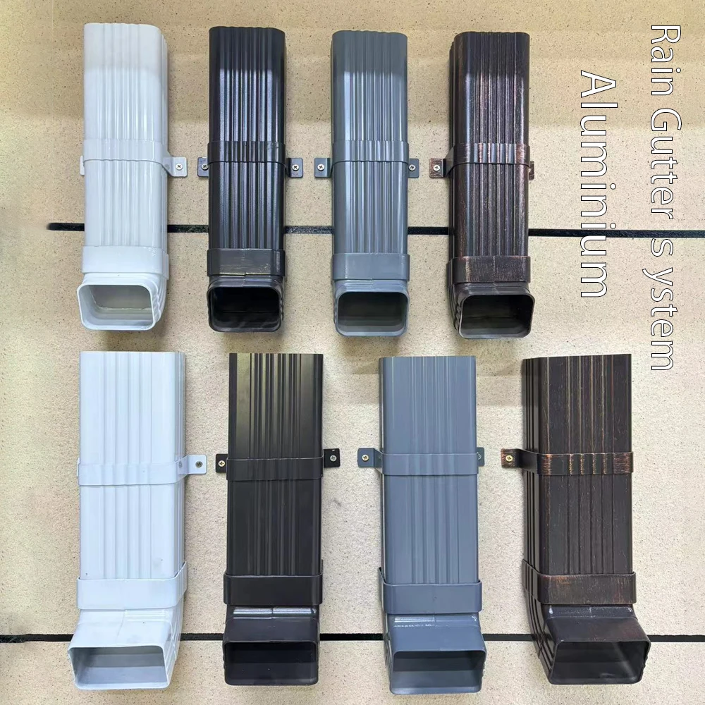 China Supplier aluminium gutter system  plastic  roof  downspout rain water drainage gutter